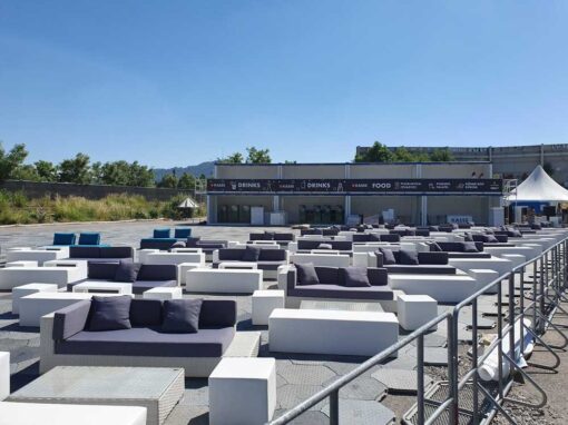 Raumsysteme VIP Lounge Albafestival Zürich
